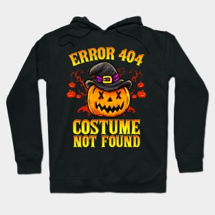 Halloween Costume Not Found Error Funny Humor Hoodie